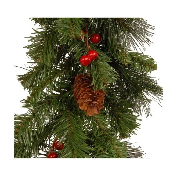 National Tree Company Pre-Lit Artificial Christmas Garland 9 Ft White Warm Light - Picture 4 of 7